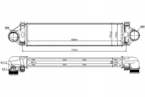 NISSENS INTERCOOLER LAND ROVER FREELANDER 2 2.0 SI