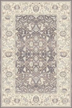 Dywan 100x180 cm szary do salonu 100% wełna gęsty prostokątny Agnella
