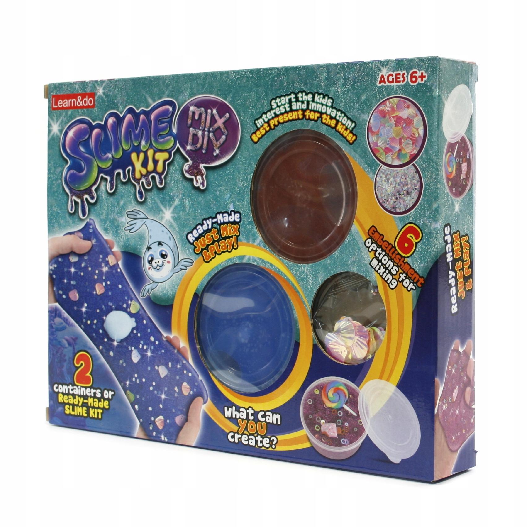 

Fabryka Slime + Koraliki Gotowy Glut Różne Kolory