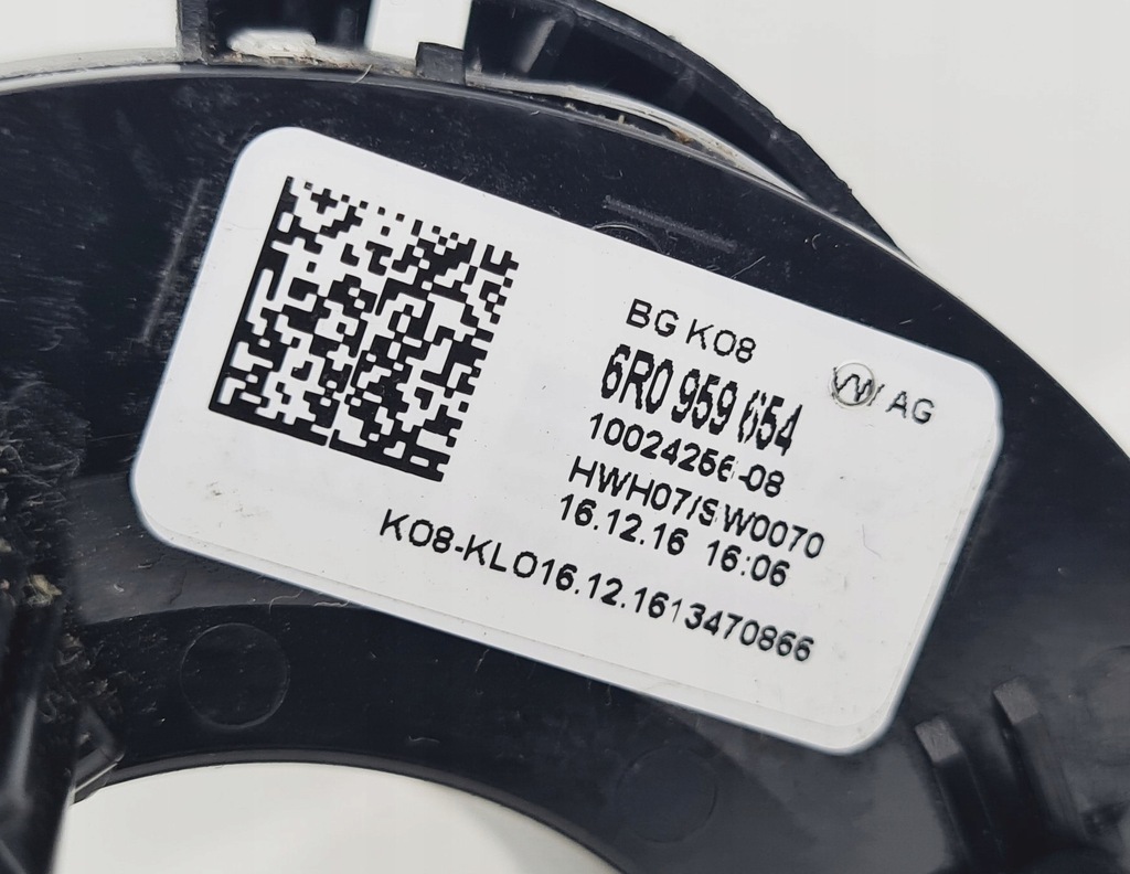 VW T6 POLO 6R ring airbag sensor KATA steering ESP 6R0959654