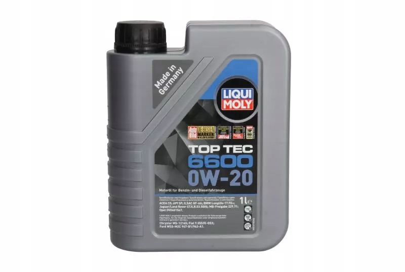 LIQUI MOLY TOP TEC 6600 0W20 C5 API SN PLUS RC 7L Przeznaczenie Samochody osobowe