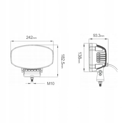 L3415 - ДАЛЬНИЙ 80W ДОРОЖНЫЙ ГАЛОГЕН С DRL LIGHT