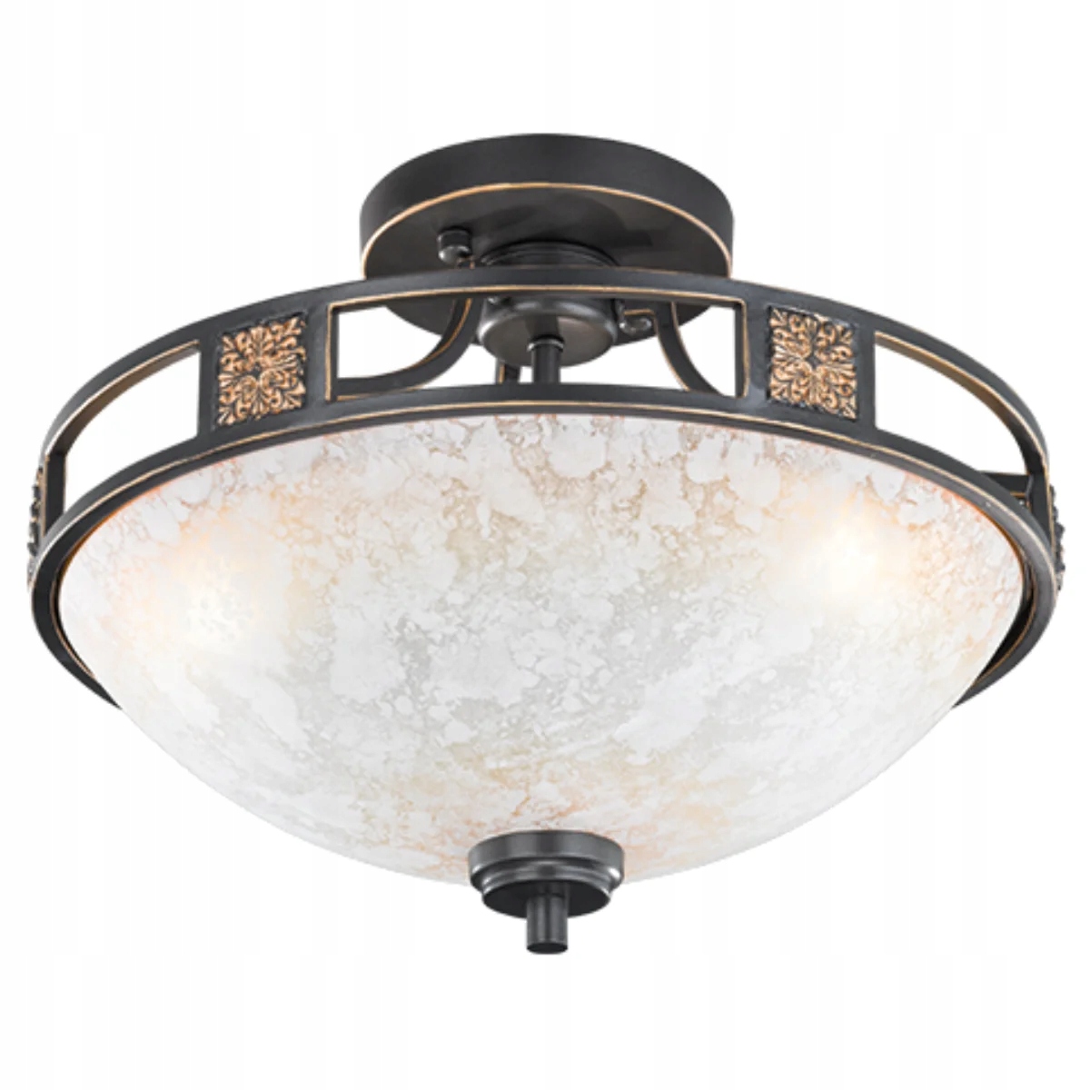 Stropná lampa Trio Quinta medená 3xE27 60W 42 cm