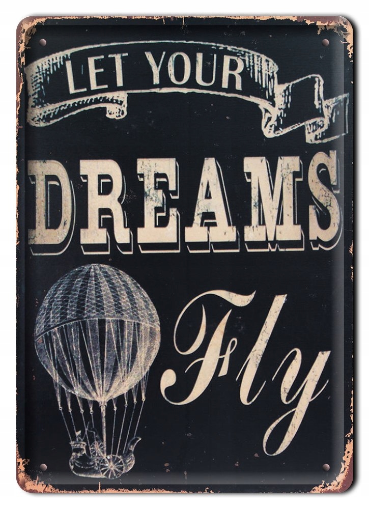 Balon Plakat Metalowy Szyld Tabliczka RETRO#11631