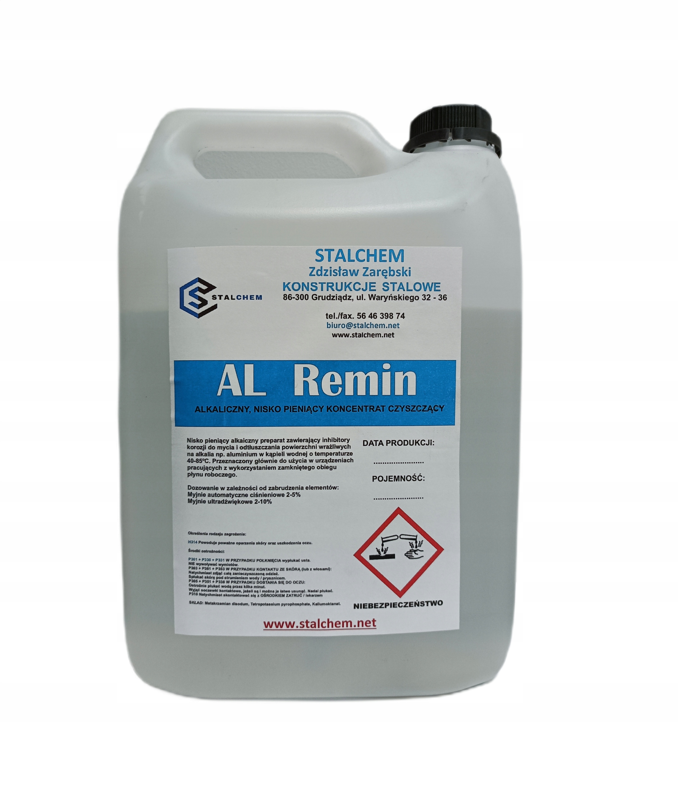 Płyn do myjek ultradźwiękowych AL Remin 5 litrów