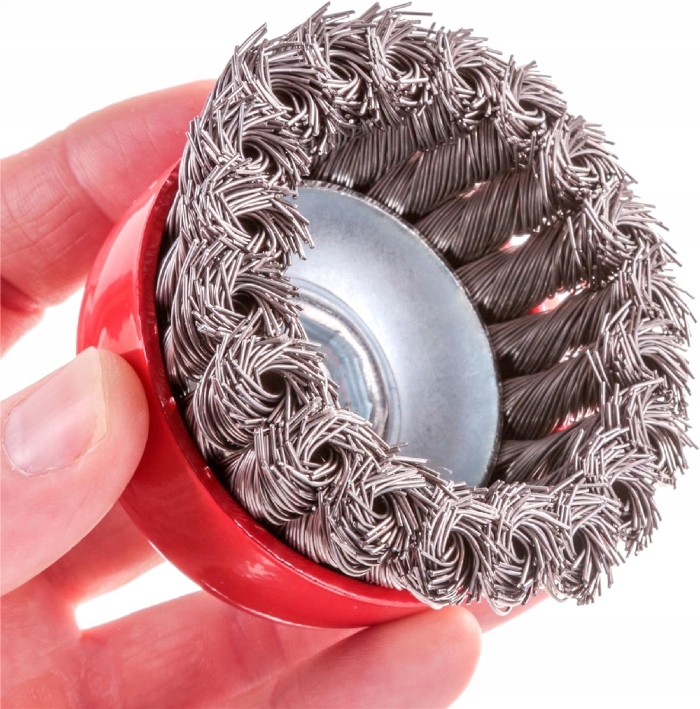 SZCZOTKA DRUCIANA DOCZOŁOWA SPLATANA M14 65mm DO SZLIFIERKI Kod producenta 254198705