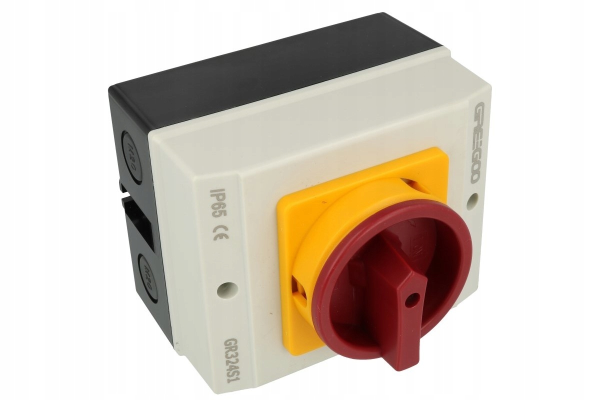 Otočný vačkový spínač GR324S1 32A 250V Ac červený IP65