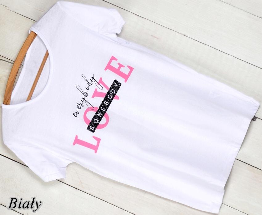 T-SHIRT KOSZULKA POD SWETER Napis LOVE M/L T83 Rozmiar M/L