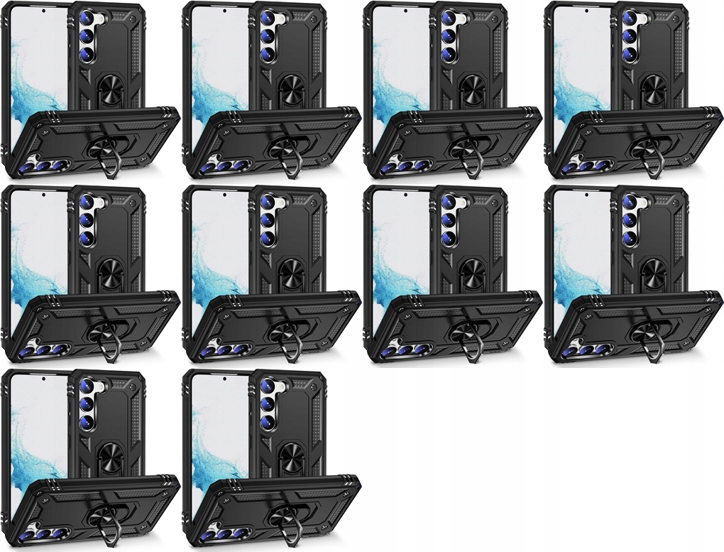 10 x Pouzdro Pro Samsung Galaxy S22+ 5G Černé S Pouzdrem