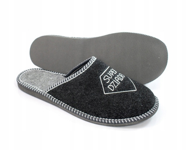 KAPCIE SUPER DZIADEK FILCOWE CIEPŁE DZIEŃ DZIADKA