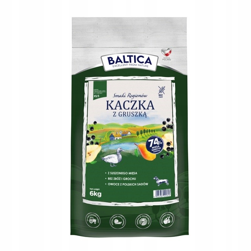 Levně Baltica Chutě Regionů Kachna s hruškou Xs S 6 kg
