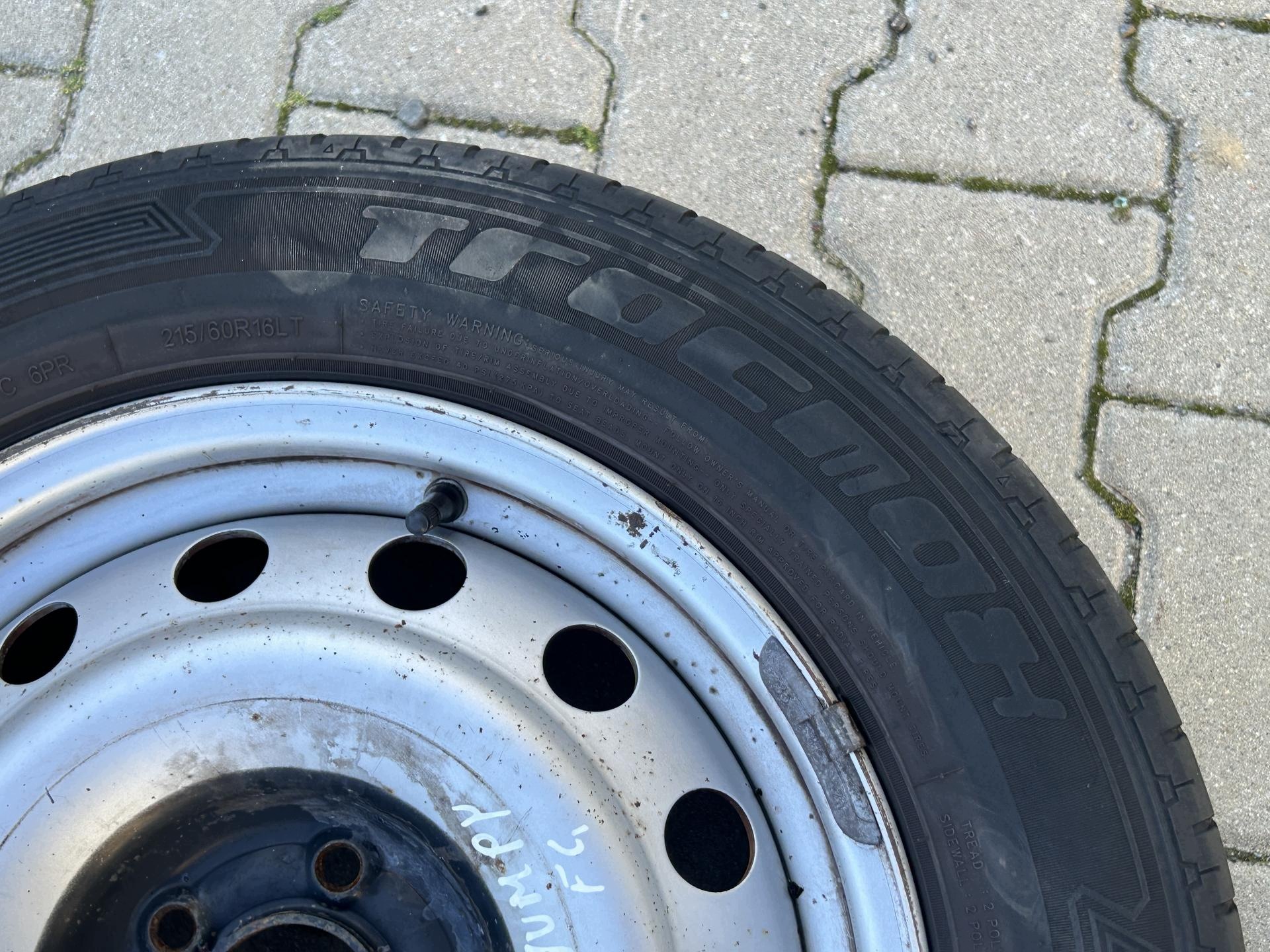 wheel spare spare spare tyre 16 JUMPY EXPERT SCUDO II 2007-2016