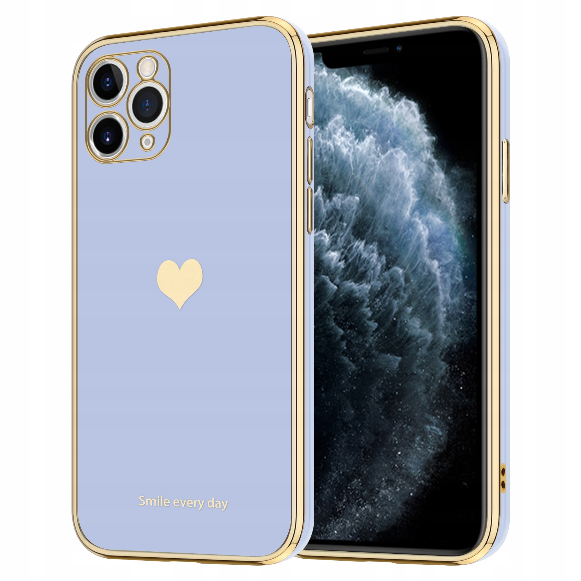 KOBIECE ETUI HEART DO IPHONE 11 PRO | LAWENDOWY