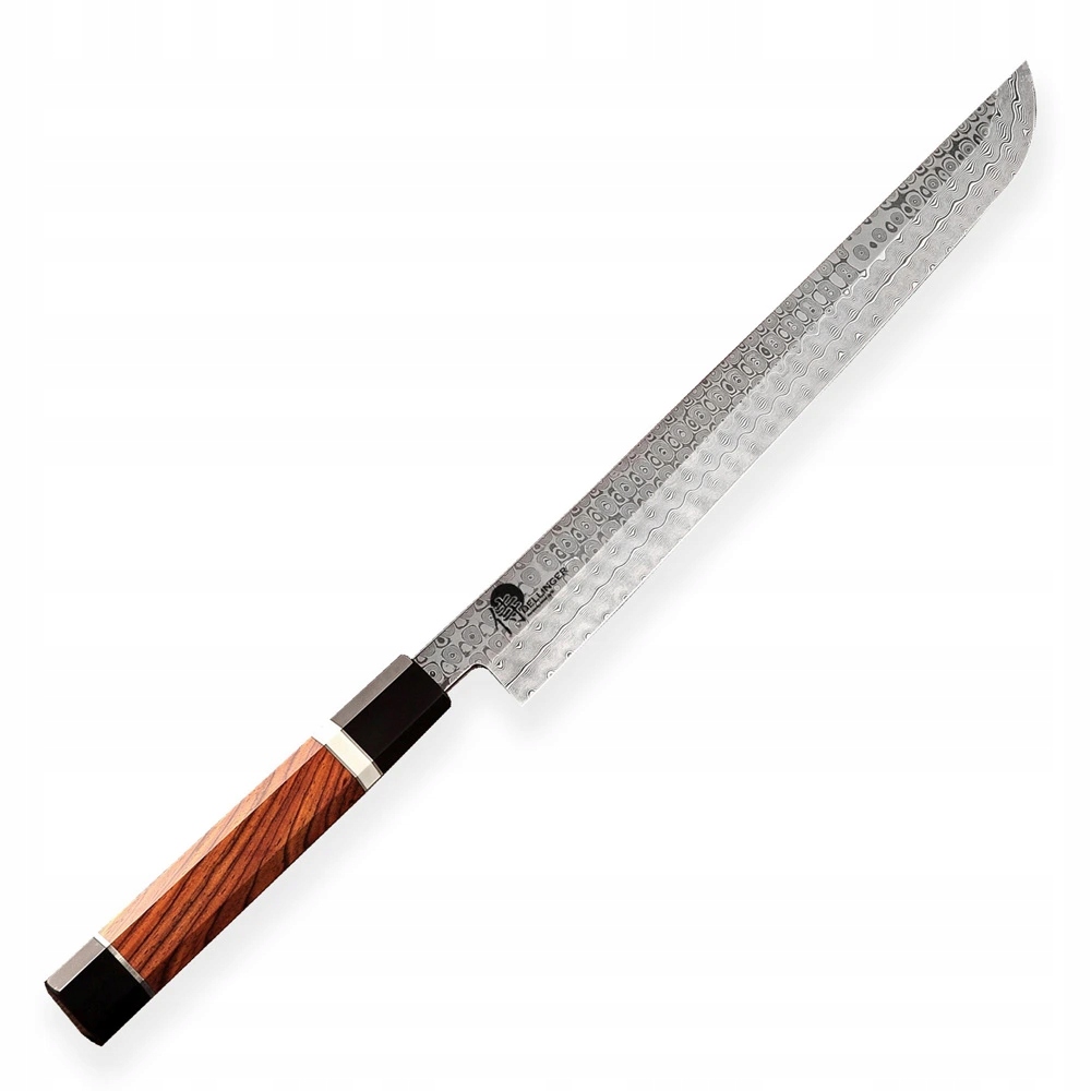 Kuchársky nôž Sakimaru/Yanagiba 270 mm Dellinger Octagonal Full Damascus