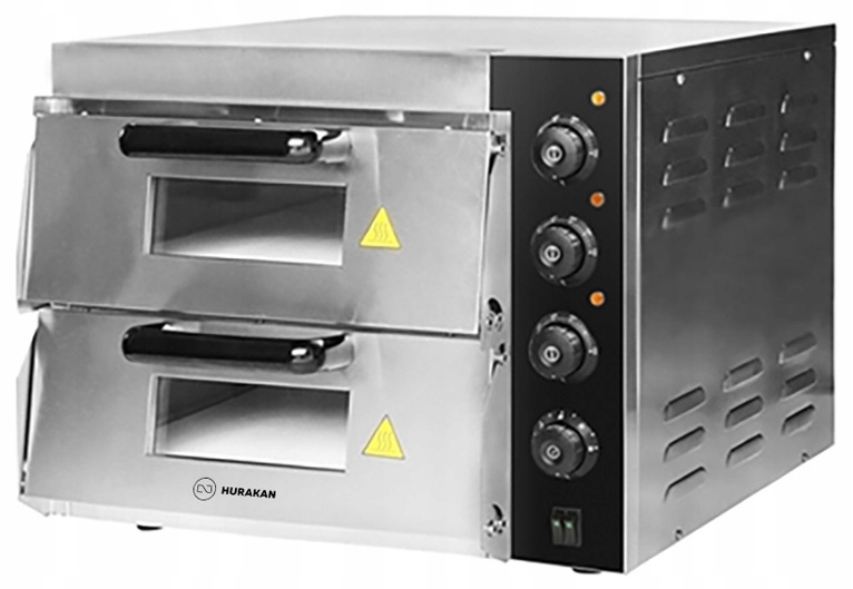 Kamna na pizzu Dvojitá komora 41х40х12 cm 50–350° 3KW HKN-MD11 Deluxe