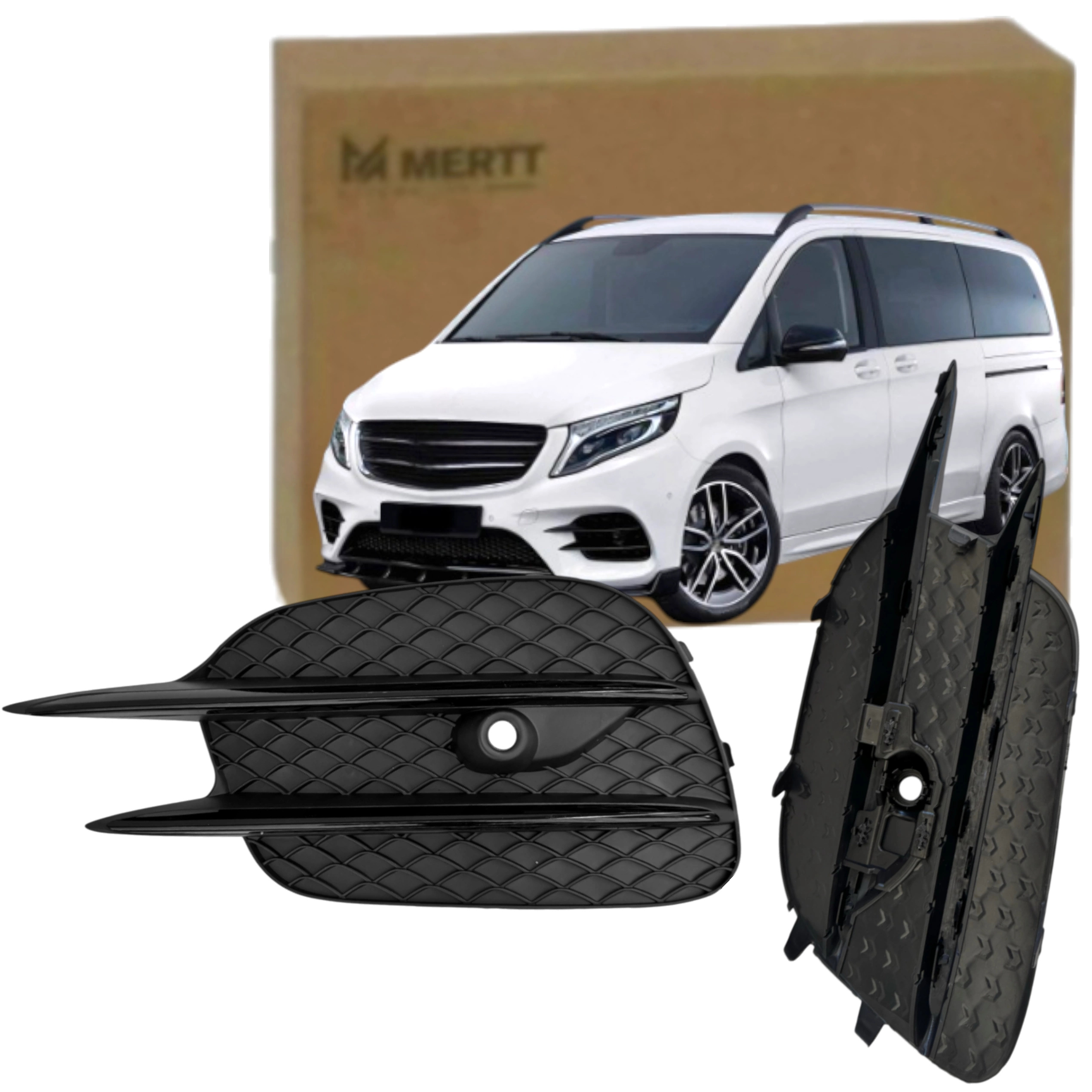 Mercedes V-klasa W447 Amg 2014-2025 Mřížka nárazníku atrapa Levá