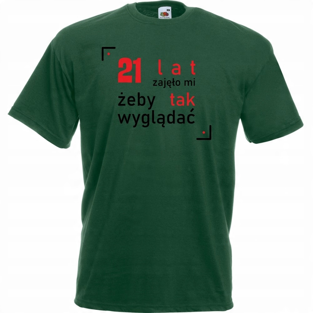 

Koszulka 21 lat urodziny M butelkowa