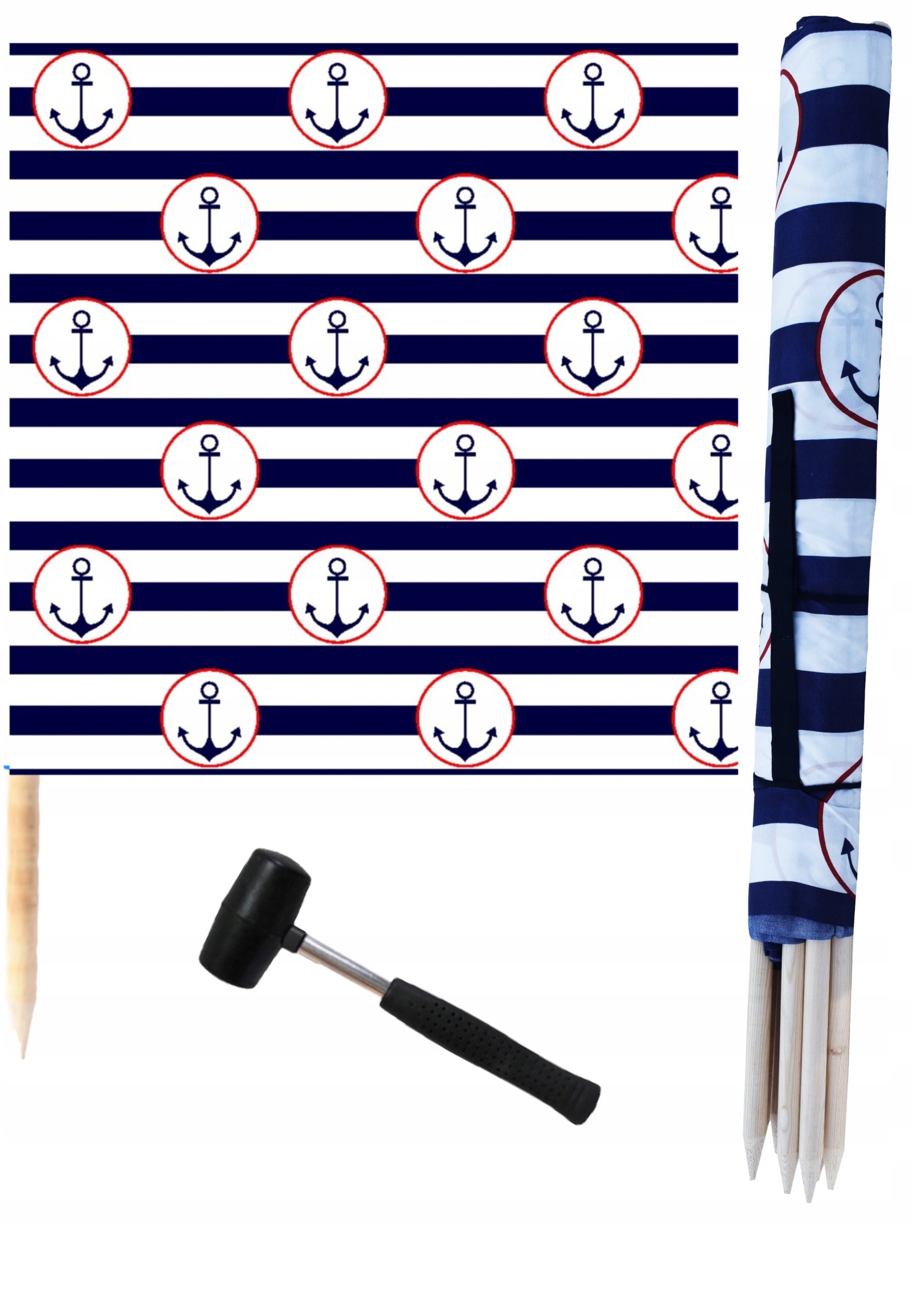 Paraván Plážový Kotva 12 M Dlouhé Kladivo, Výkonný Výrobce