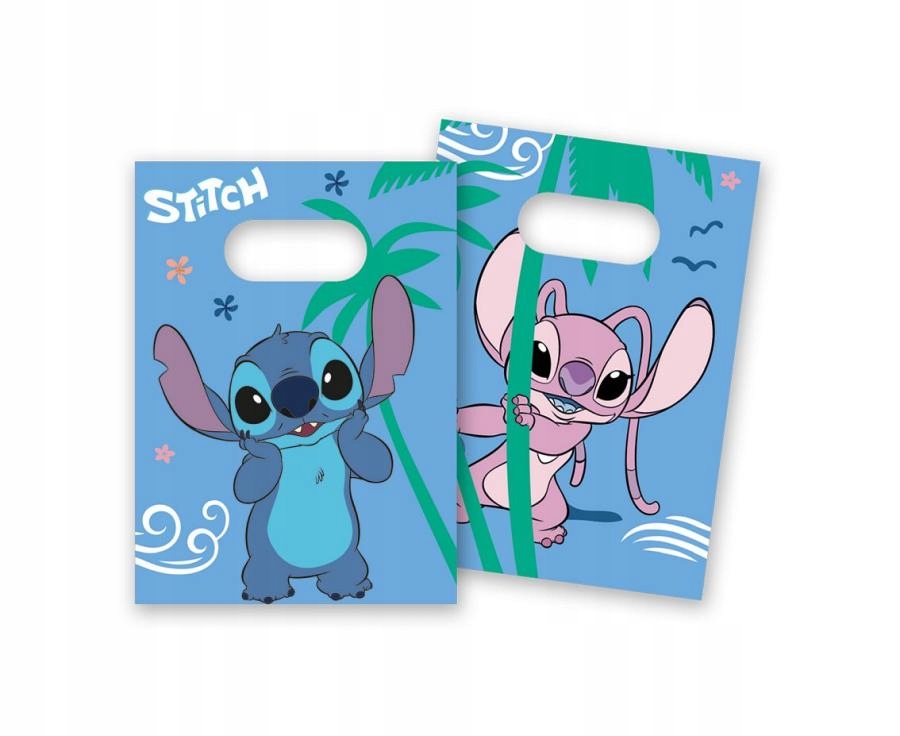 Torebki papierowe Stitch & Angel Disney, 4 szt.