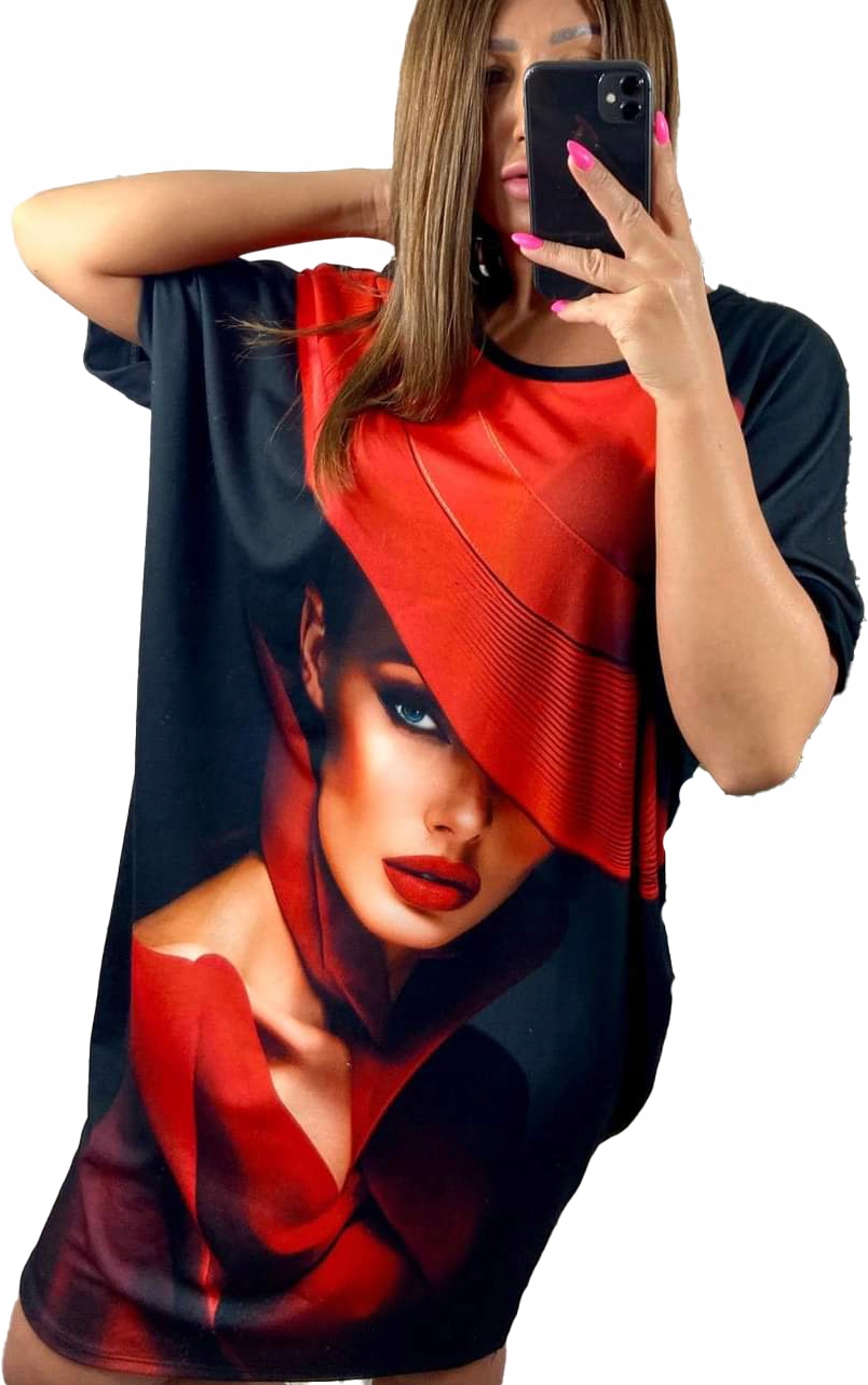 Bavlněná tunika Elegantní Dlouhá Šaty Velké velikosti Barvy velikost 50
