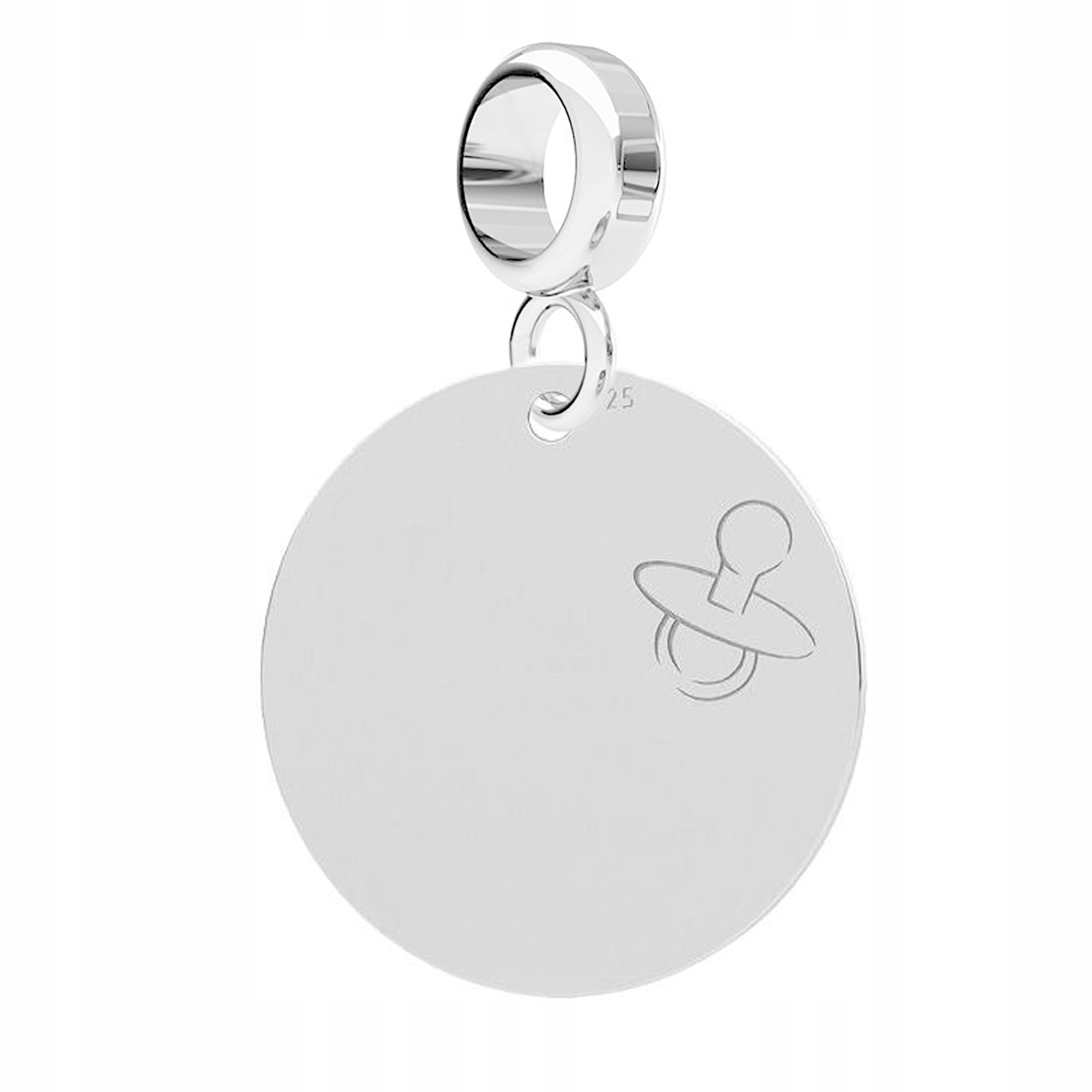 

Charms wiszący Blaszka Smoczek srebro 925
