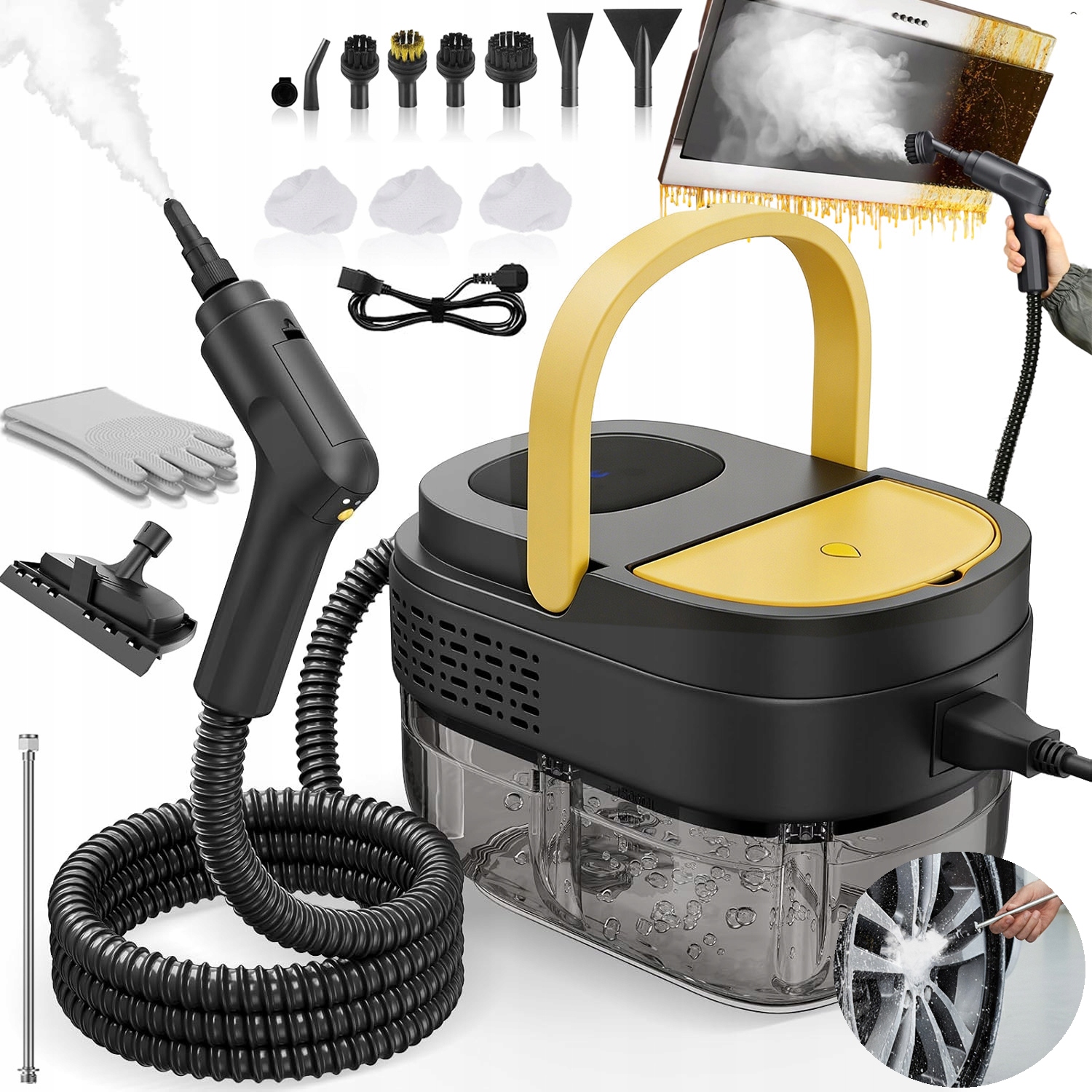 Výkonný Multifunkční Vysokotlaký Parní Čistič 2500 W 1600 ML