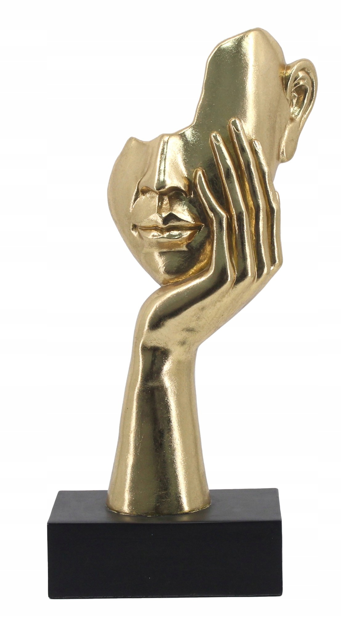Figurka Maska Figurky Bond zlatá 43,5x22x11,5 cm