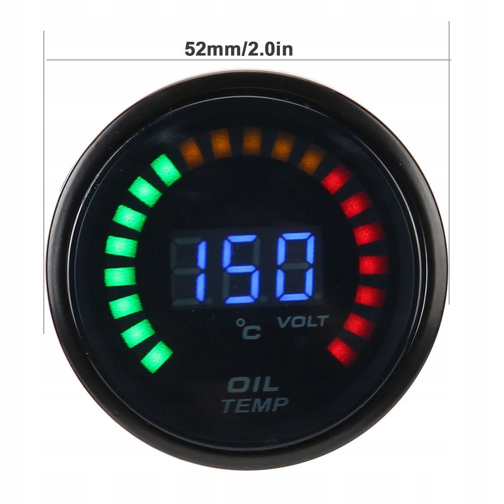 АВТОМАТИЧЕСКИЙ ТЕРМОМЕТР МАСЛА 2КАЛ 52ММ СИД 12В