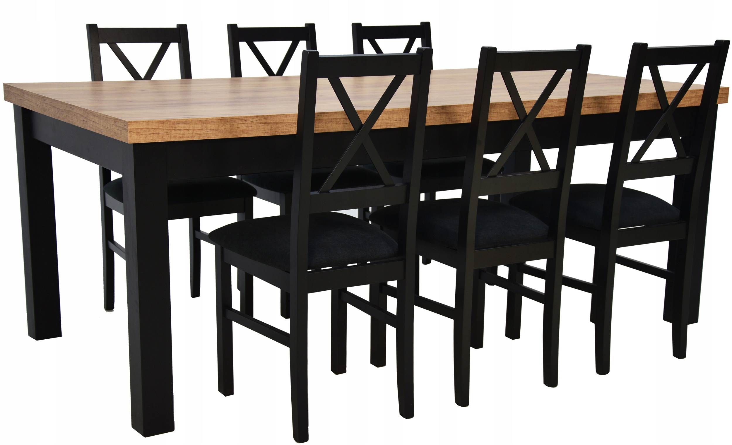 DUŻY stół rozkładany do 3m i 6 krzeseł DO JADALNI