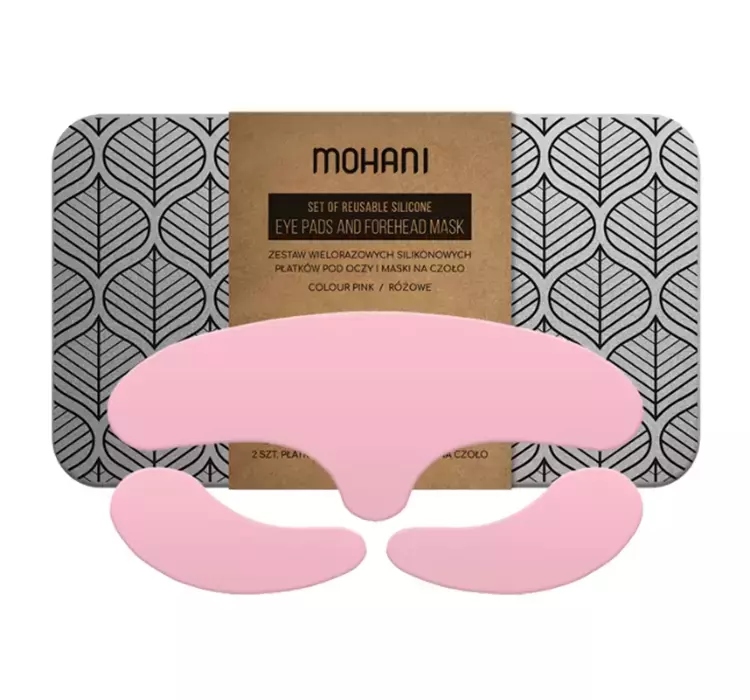 Mohani Zestaw wielorazowych silikonowych płatków maska na czoło 3 elem.