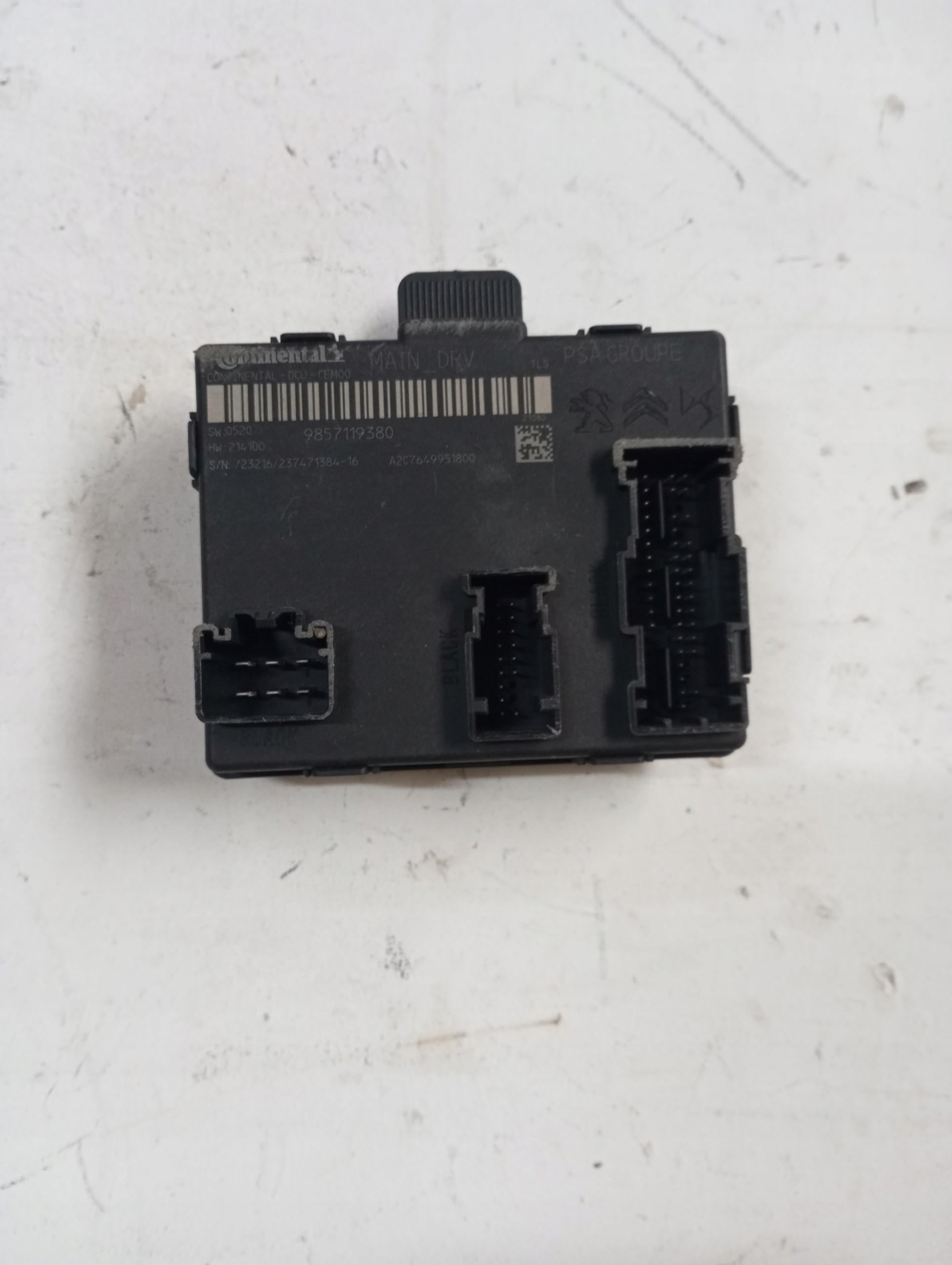 module PEUGEOT CITROEN 9857119480