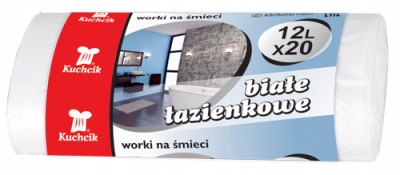 

Worki na śmieci Kuchcik łazienkowe białe 12l 20szt