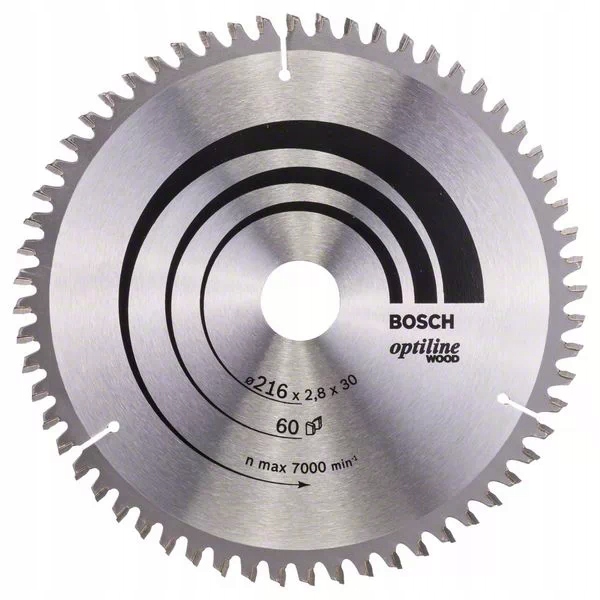 

Bosch Tarcza Pilarska Optiline Wood 216x30 Z60