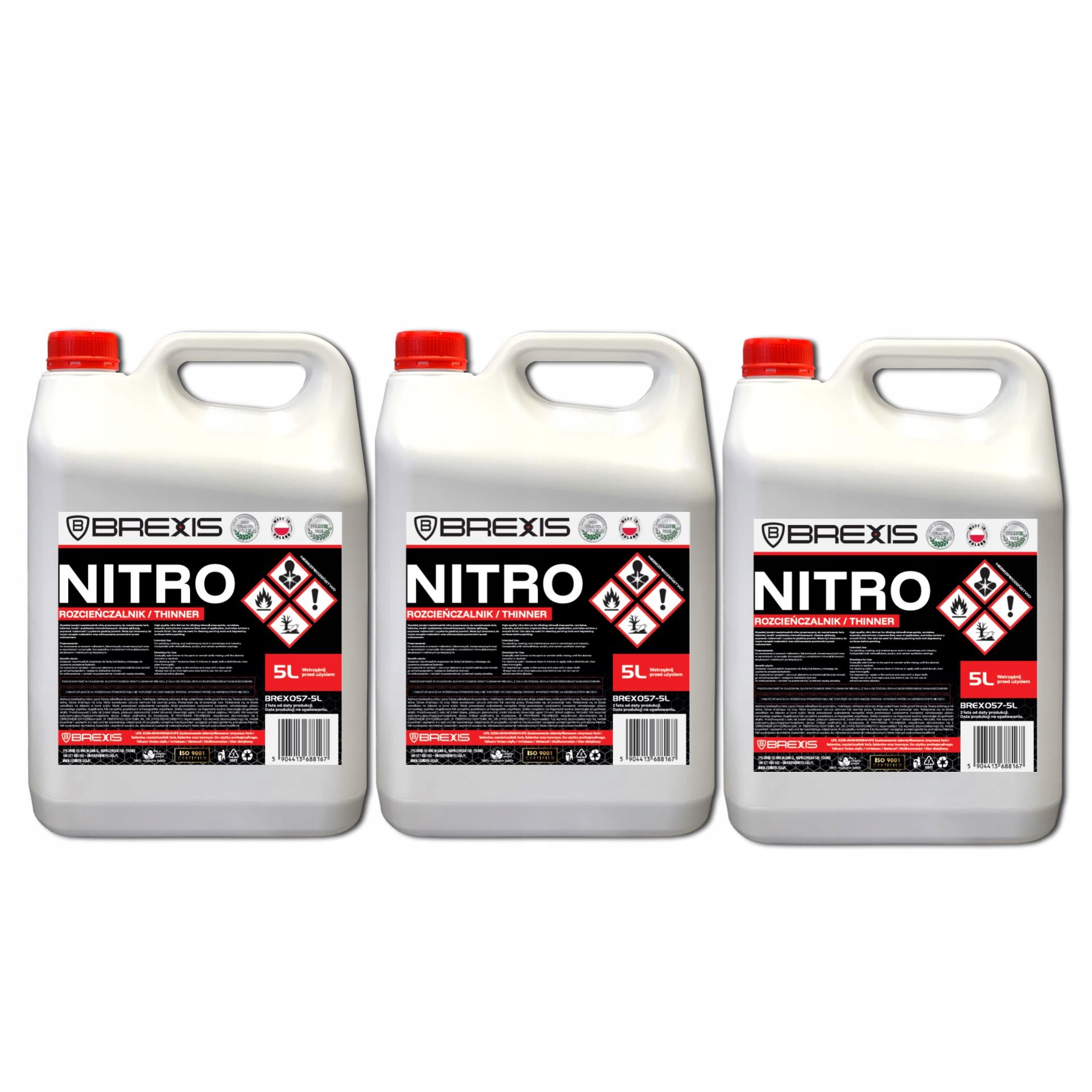 Brexis Nitroředidlo 15L Sada 3ks x 5L