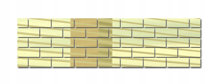 

Lustro dekoracyjne cegła 139,5x37 cm LZ-98