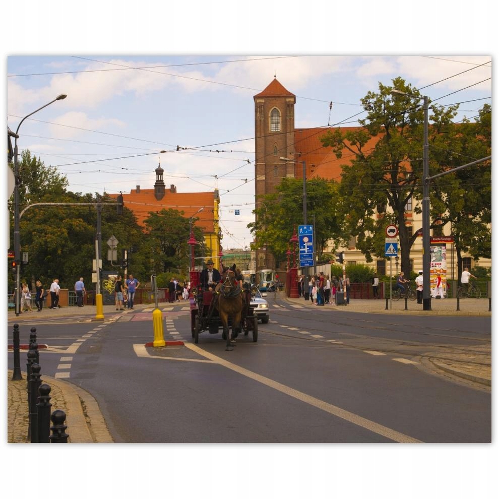

Plakat 50x40 Wrocław bryczka
