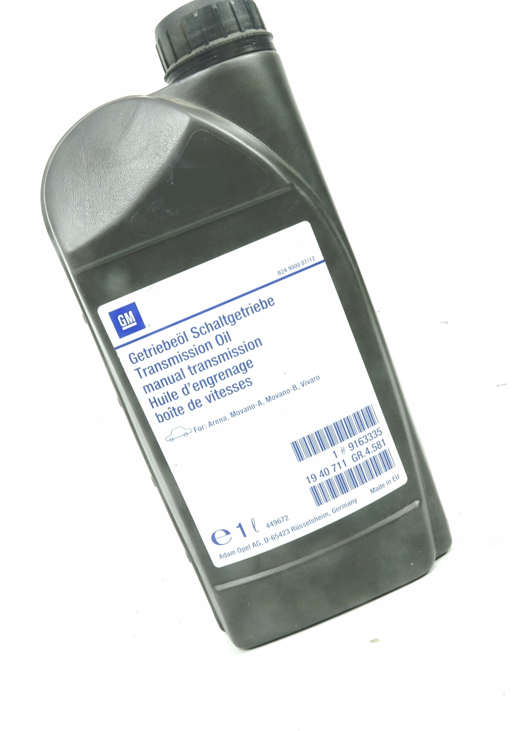 

Olej Skrzyni Biegów Opel Movano Vivaro Arena