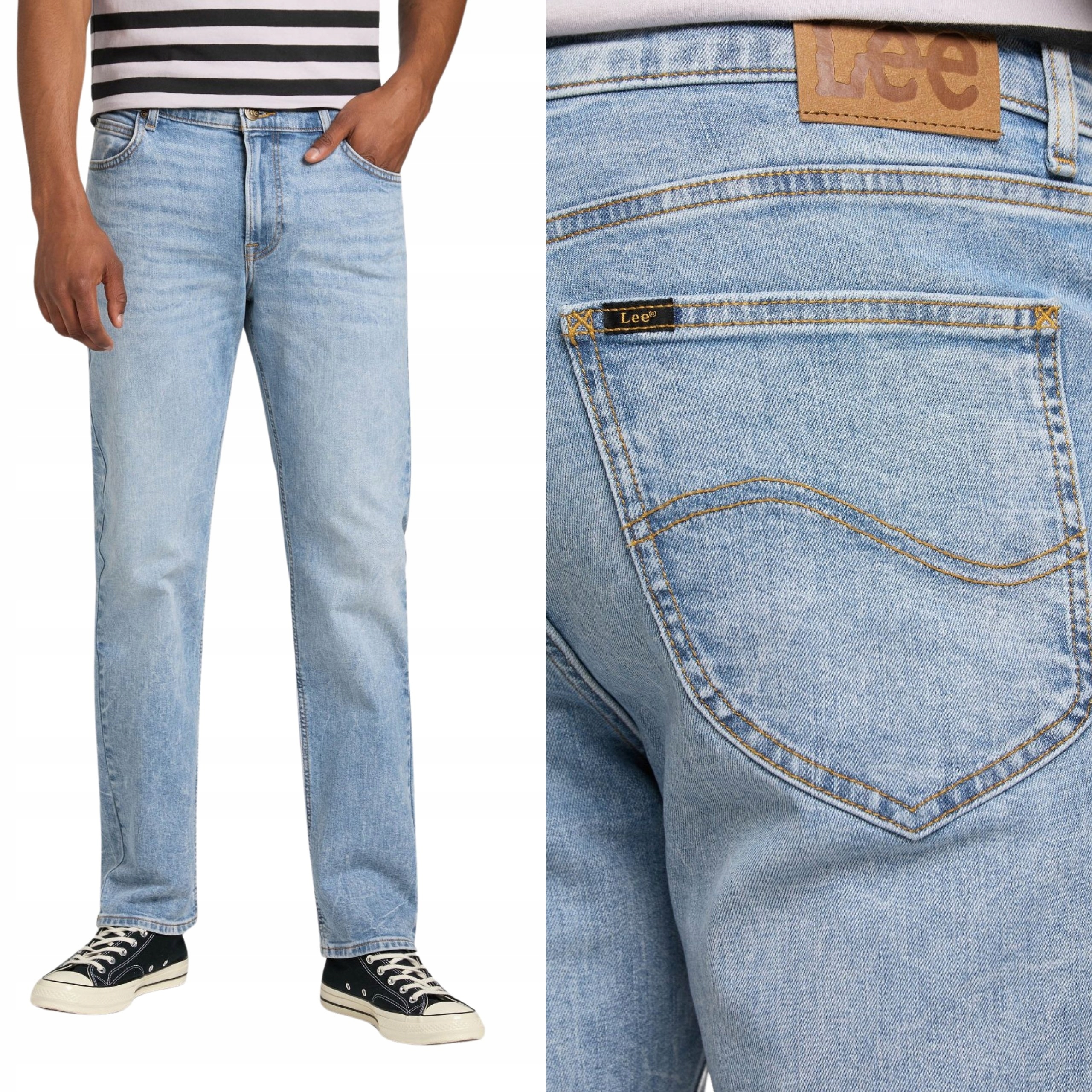 Lee kalhoty modré Jeans relaxed West W36 L32