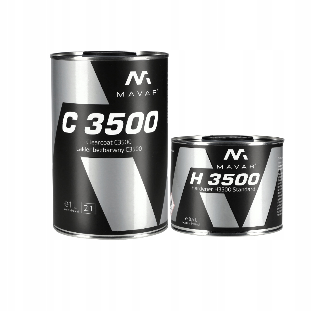 Lakier bezbarwny MAVAR C3500 z utwardzaczem Standard 1,5L