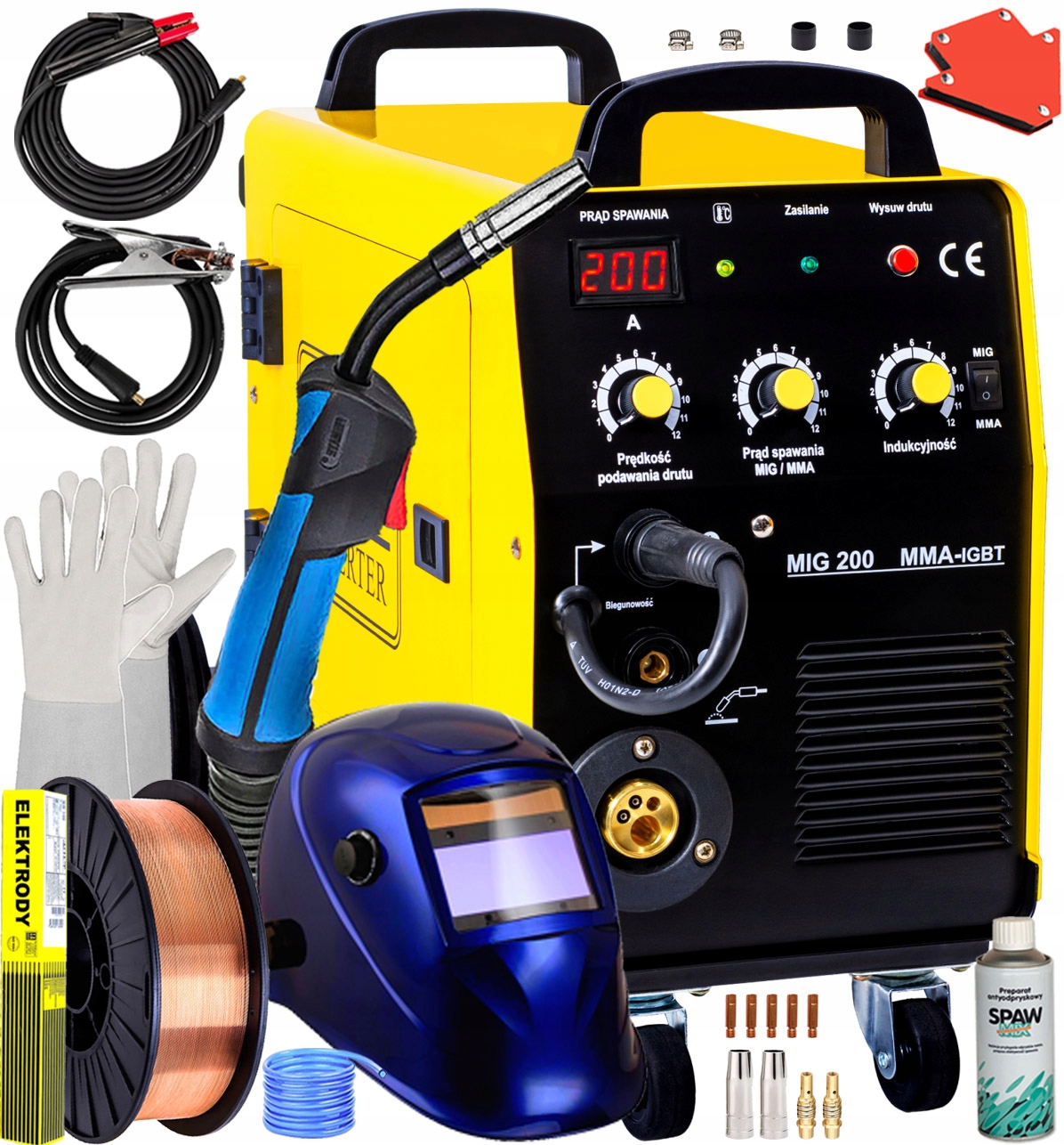 Svařovací Stroj Migomat Magnum Mig 200 Mma Kn Igbt Tig