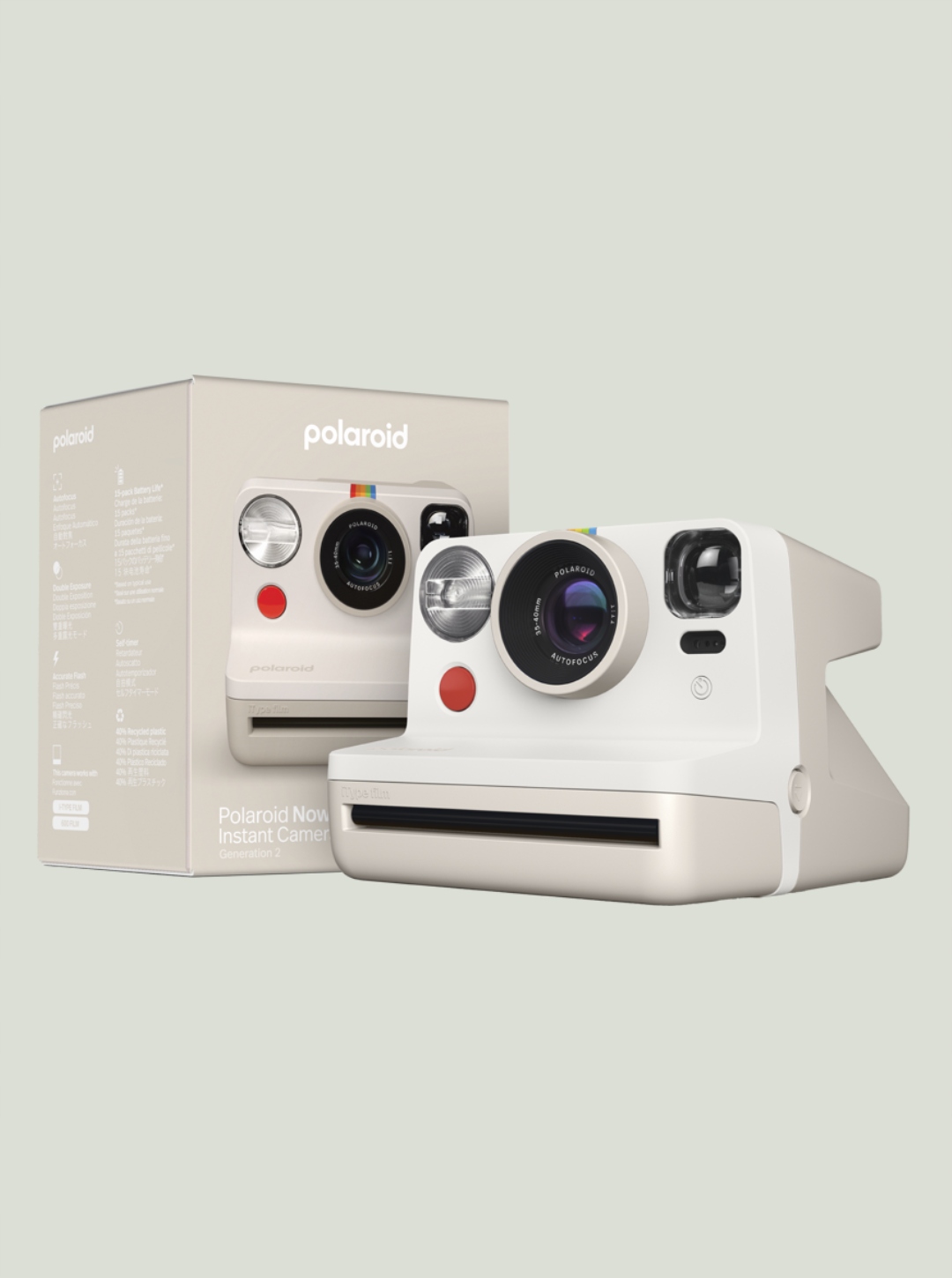 2X Aparat POLAROID Now Gen 2 Szary