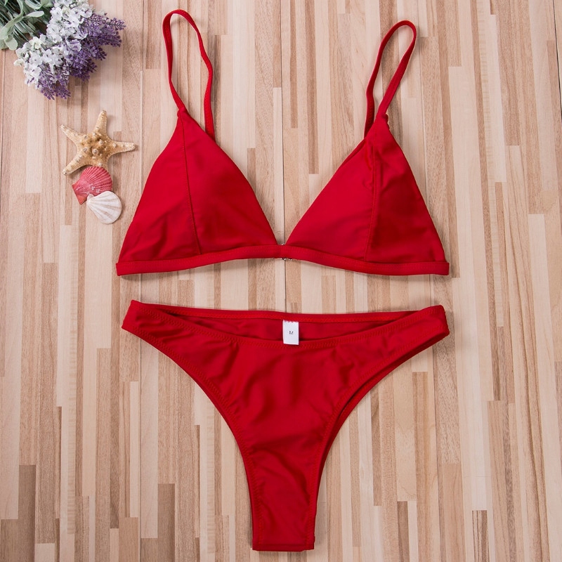 SEKSOWNE BIKINI MODNY STRÓJ KĄPIELOWY DAMSKI DWUCZĘŚCIOWY KOSTIUM KOLORY M Zapięcie zapięcie z tyłu