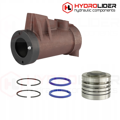 TŁOK I CYLINDER DO PODNOŚNIKA C-360 WZM + NAKRĘTKA Producent części Hydrolider