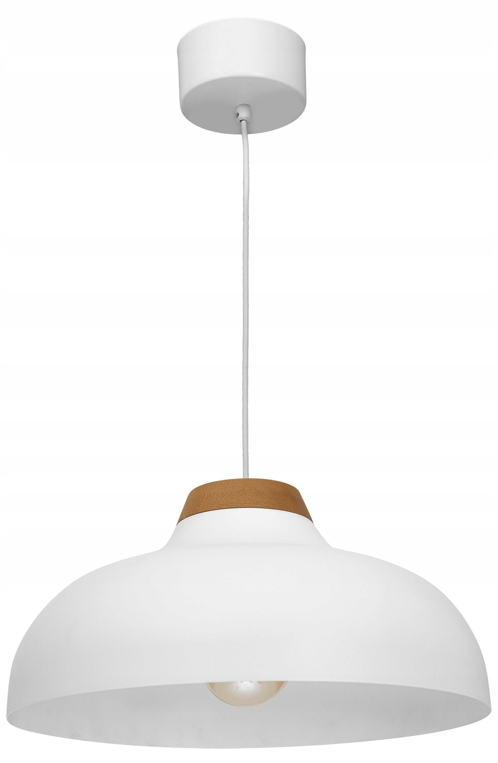 Závěsná lampa Burgos Bílá Moderní kovová do jídelny