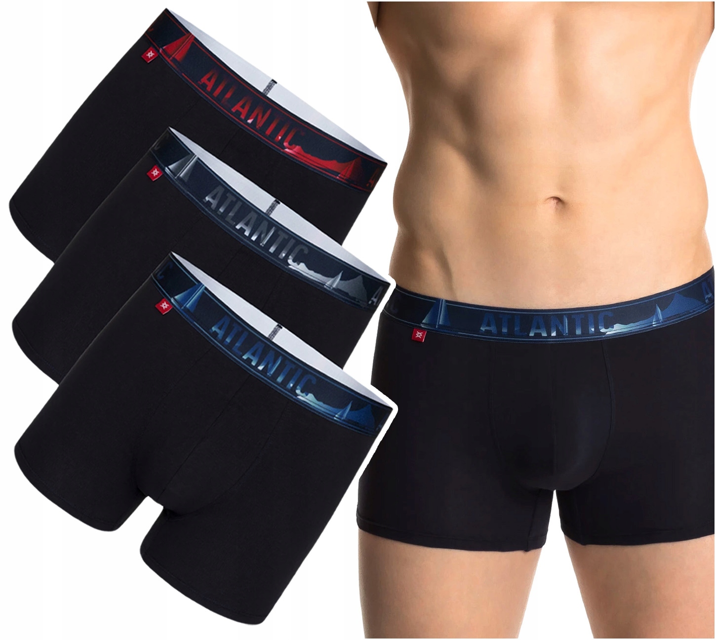 Pánské Boxerky Atlantic šortky 3MH-159 3-PAK M