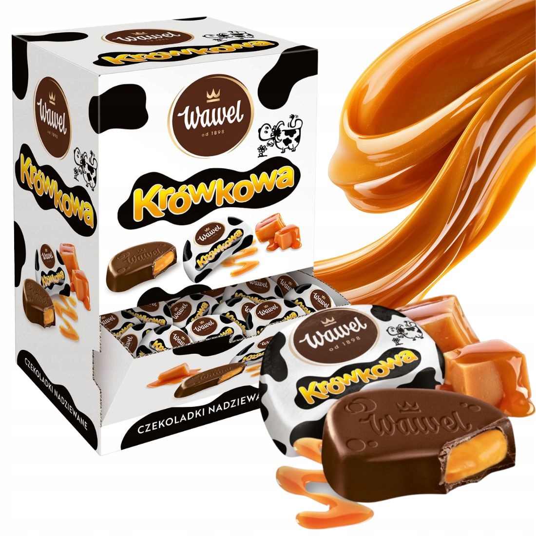 Krówkowe czekoladki nadziewane karmelowe 2,4kg Wawel