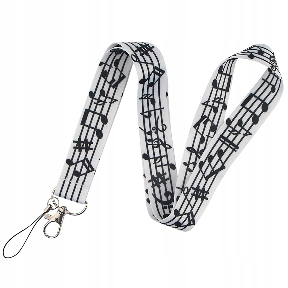 

Smycz na klucze pendrive Nuty, Muzyka, Pięciolinia