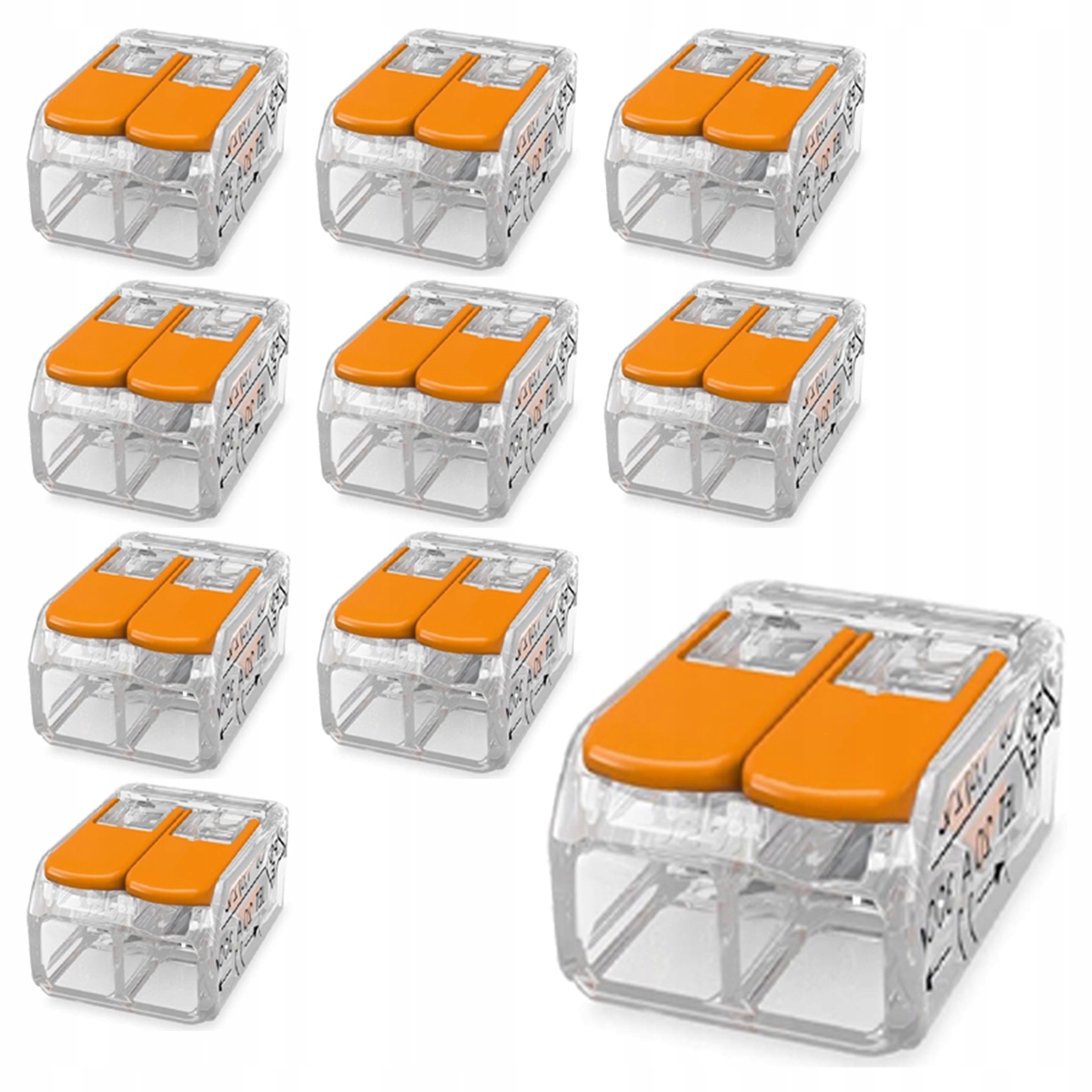 

10x Szybkozłączka Kostka Złączka Drut Linka 2x 4mm