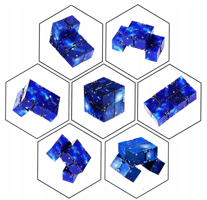 KOSTKA NIESKOŃCZONOŚCI ZABAWKA ANTYSTRESOWA FIDGET cube GALAXY KOSMOS NIEBO Nazwa fidget
