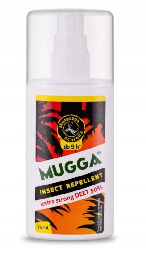 MUGGA STRONG SPRAY 50% DEET 75ml KOMARY KLESZCZE Marka Mugga